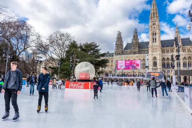 Eislaufen am Wiener Rathausplatz